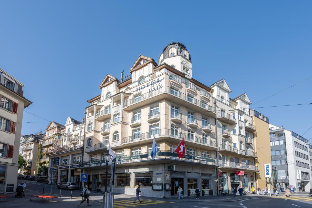 Hotel De La Paix Lucerna Exterior foto