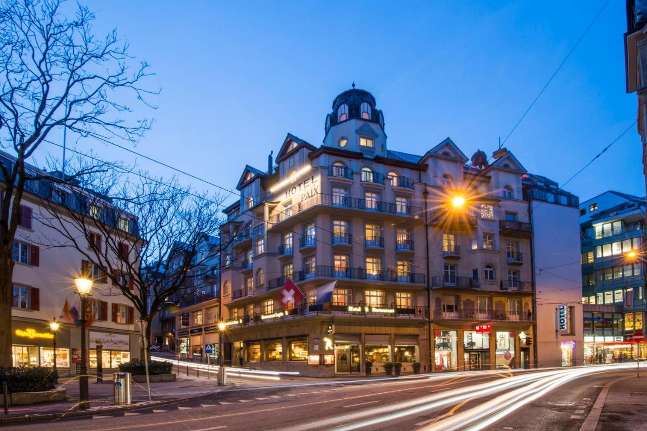 Hotel De La Paix Lucerna Exterior foto